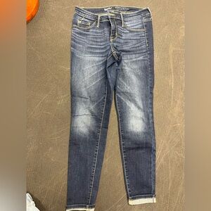 Mossimo Supply Co. Dark Blue Skinny Jeans